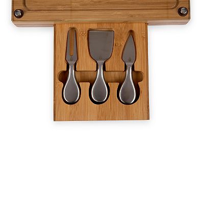 Picnic Time New York Mets Concerto Glass-Top Cheese Cutting Board & Tools Set