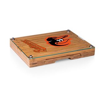 Picnic Time Baltimore Orioles Concerto Glass-Top Cheese Cutting Board & Tools Set