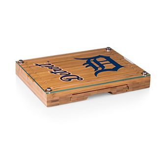 Picnic Time Detroit Tigers Concerto Glass-Top Cheese Cutting Board & Tools Set