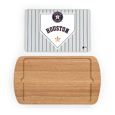 Picnic Time Houston Astros Billboard Glass Top Serving Tray