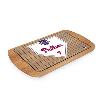Picnic Time Philadelphia Phillies Billboard Glass Top Serving Tray