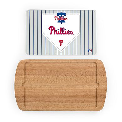 Picnic Time Atlanta Braves Billboard Glass Top Serving Tray