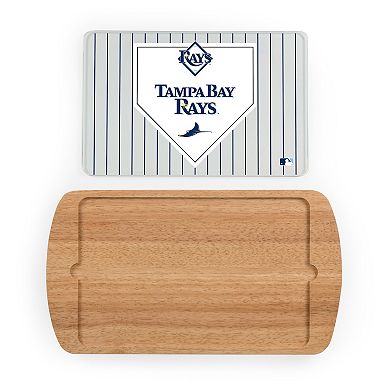 Picnic Time Tampa Bay Rays Billboard Glass Top Serving Tray