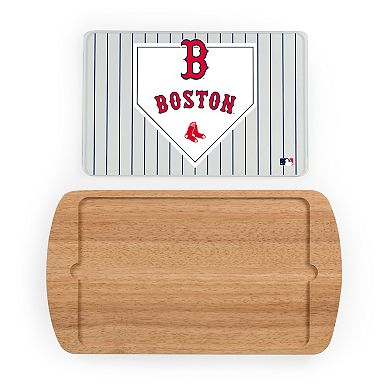 Picnic Time Boston Red Sox Billboard Glass Top Serving Tray