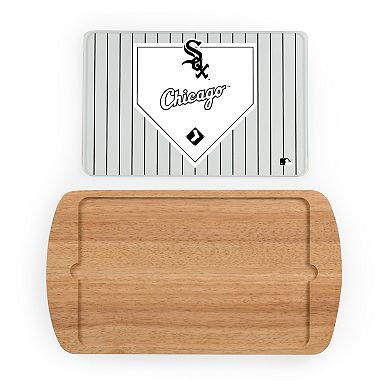 Picnic Time Chicago White Sox Billboard Glass Top Serving Tray
