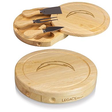Picnic Time Los Angeles Chargers Brie Cheese Cutting Board & Tools Set