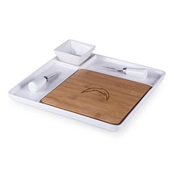 Picnic Time Los Angeles Chargers Peninsula Cutting Board & Serving Tray