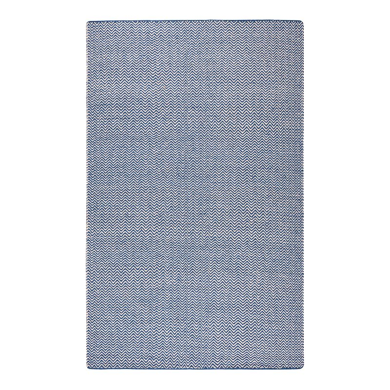 Rizzy Home Twist Neutral 2Ft6In x 8Ft Rug, Blue, 5X8 Ft