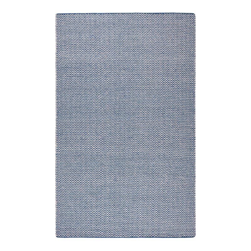 Rizzy Home Twist Neutral 2Ft6In x 8Ft Rug, Blue, 5X8 Ft