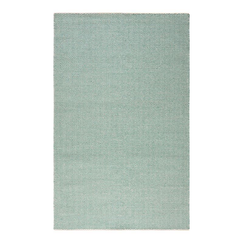 Rizzy Home Twist Neutral 2Ft6In x 8Ft Rug, Green, 5X8 Ft