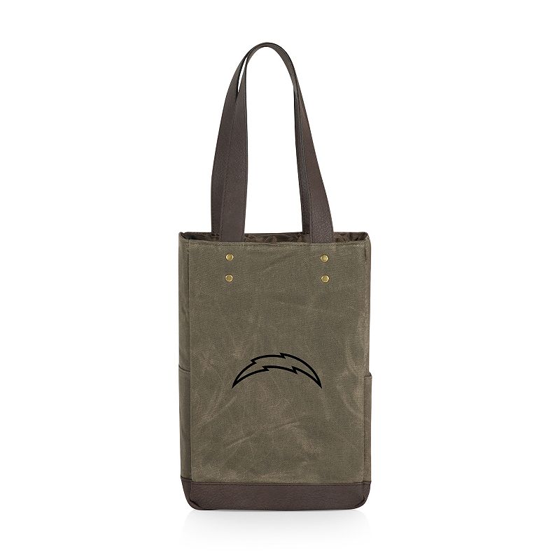 Picnic Time Los Angeles Chargers Insulated Wine Cooler Bag, Green