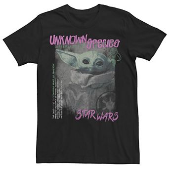Men's Star Wars The Mandalorian The Child Unknown Species Grunge Tee
