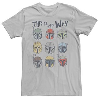 Men's Star Wars The Mandalorian The Way Helmets Panel Tee