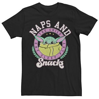 Men's Star Wars The Child Naps And Snacks Portrait Tee