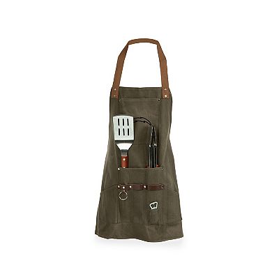 Picnic Time Los Angeles Chargers Apron & BBQ Tools Set