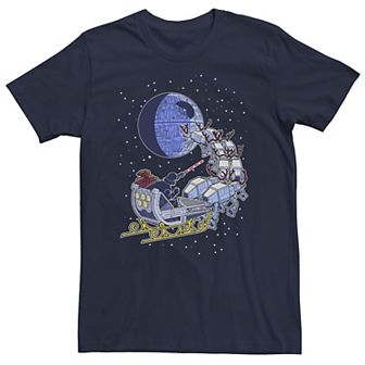 Men's Star Wars Christmas Darth Vader Sleigh Ride Tee