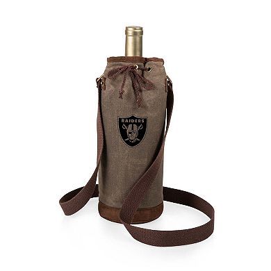 Picnic Time Oakland Raiders Waxed Canvas Wine Tote