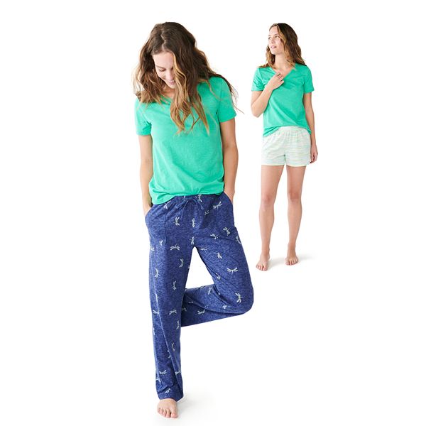 Women's Sonoma Goods For Life® 3-pc. Pajama Top, Pajama Pants and