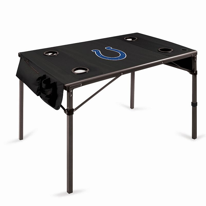 Picnic Time Indianapolis Colts Portable Folding Table, Black