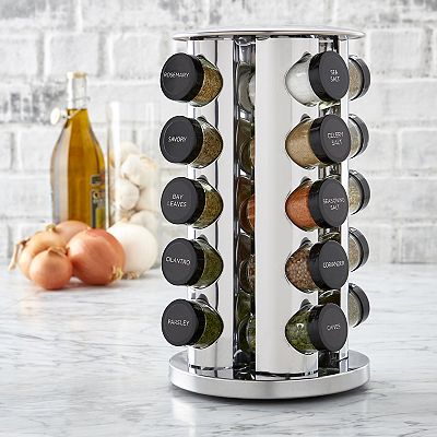 Kamenstein 20 Jar Rotating Spice Rack: Organize Effortlessly