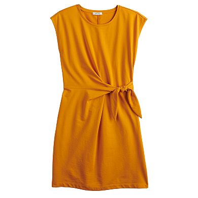 Women's Nine West Short Sleeve Side-Knot Knit Dress