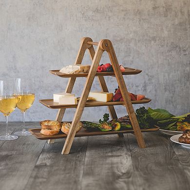 Picnic Time Detroit Lions 3-Tiered Serving Station
