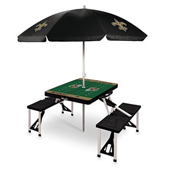 Picnic Time New Orleans Saints Portable Folding Table with Umbrella
