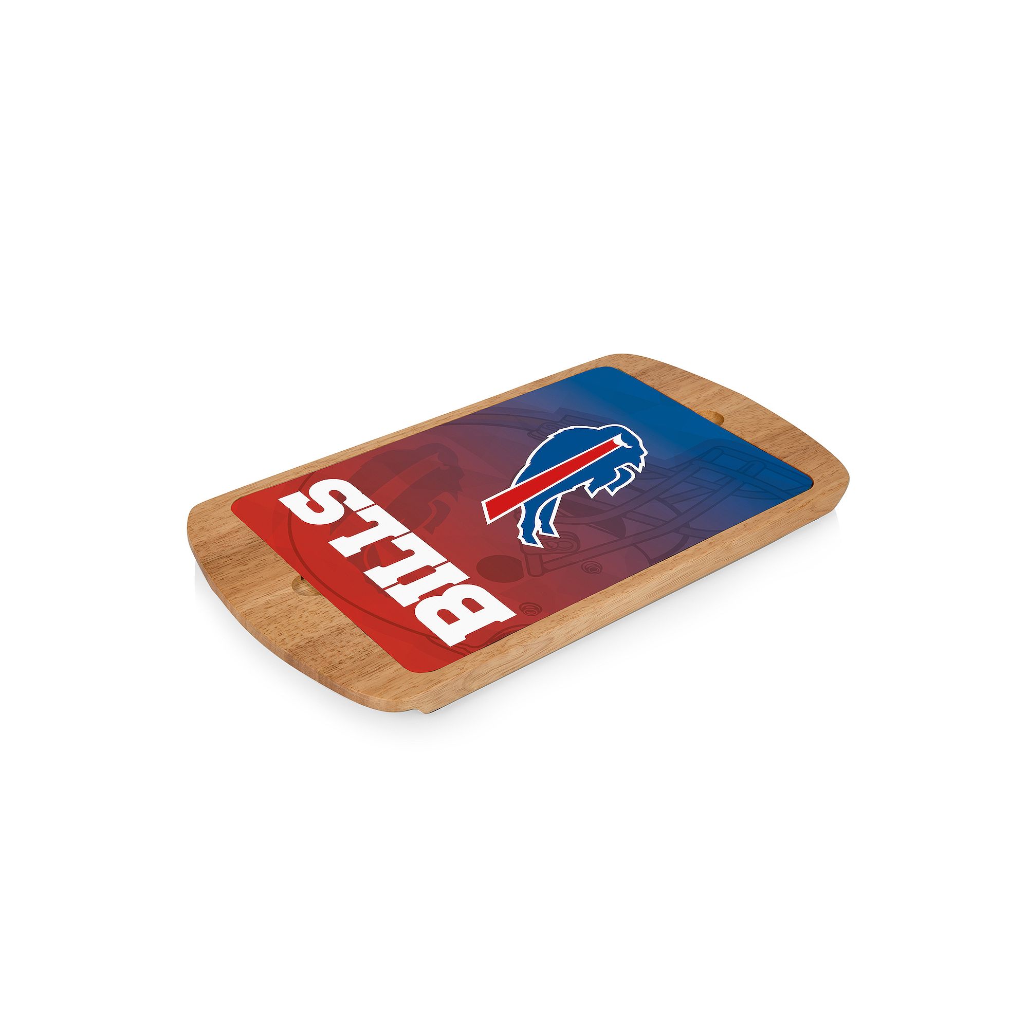 Picnic Time Buffalo Bills Billboard Glass Top Serving Tray, Team