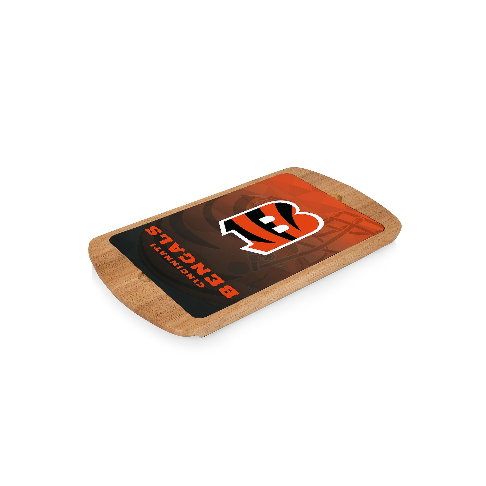 Picnic Time Cincinnati Bengals Billboard Glass Top Serving Tray, Team