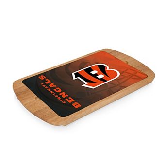 Picnic Time Cincinnati Bengals Billboard Glass Top Serving Tray
