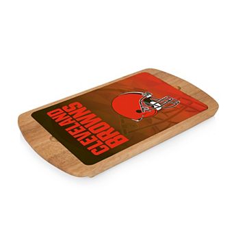 Picnic Time Cleveland Browns Billboard Glass Top Serving Tray