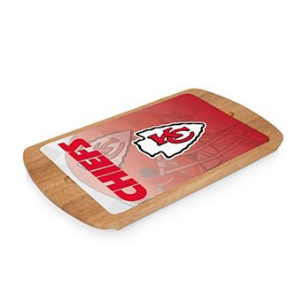 Picnic Time Kansas City Chiefs Billboard Glass Top Serving Tray
