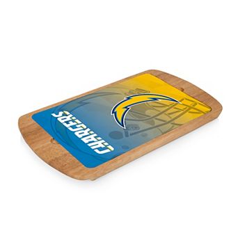 Picnic Time Los Angeles Chargers Billboard Glass Top Serving Tray