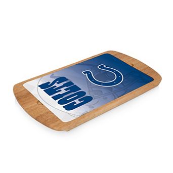 Picnic Time Indianapolis Colts Billboard Glass Top Serving Tray