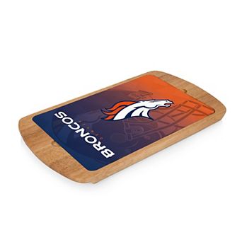 Picnic Time Denver Broncos Billboard Glass Top Serving Tray