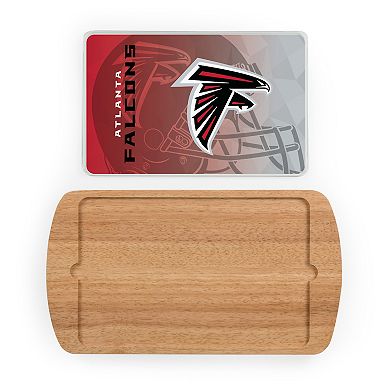 Picnic Time Atlanta Falcons Billboard Glass Top Serving Tray
