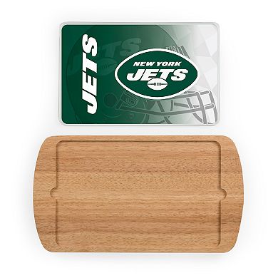 Picnic Time New York Jets Billboard Glass Top Serving Tray