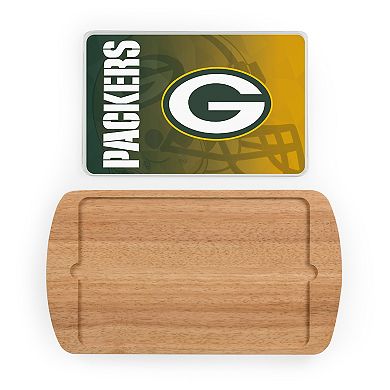 Picnic Time Green Bay Packers Billboard Glass Top Serving Tray