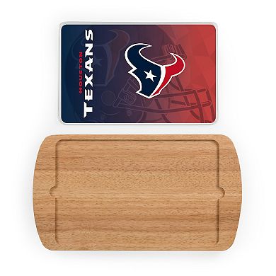 Picnic Time Houston Texans Billboard Glass Top Serving Tray