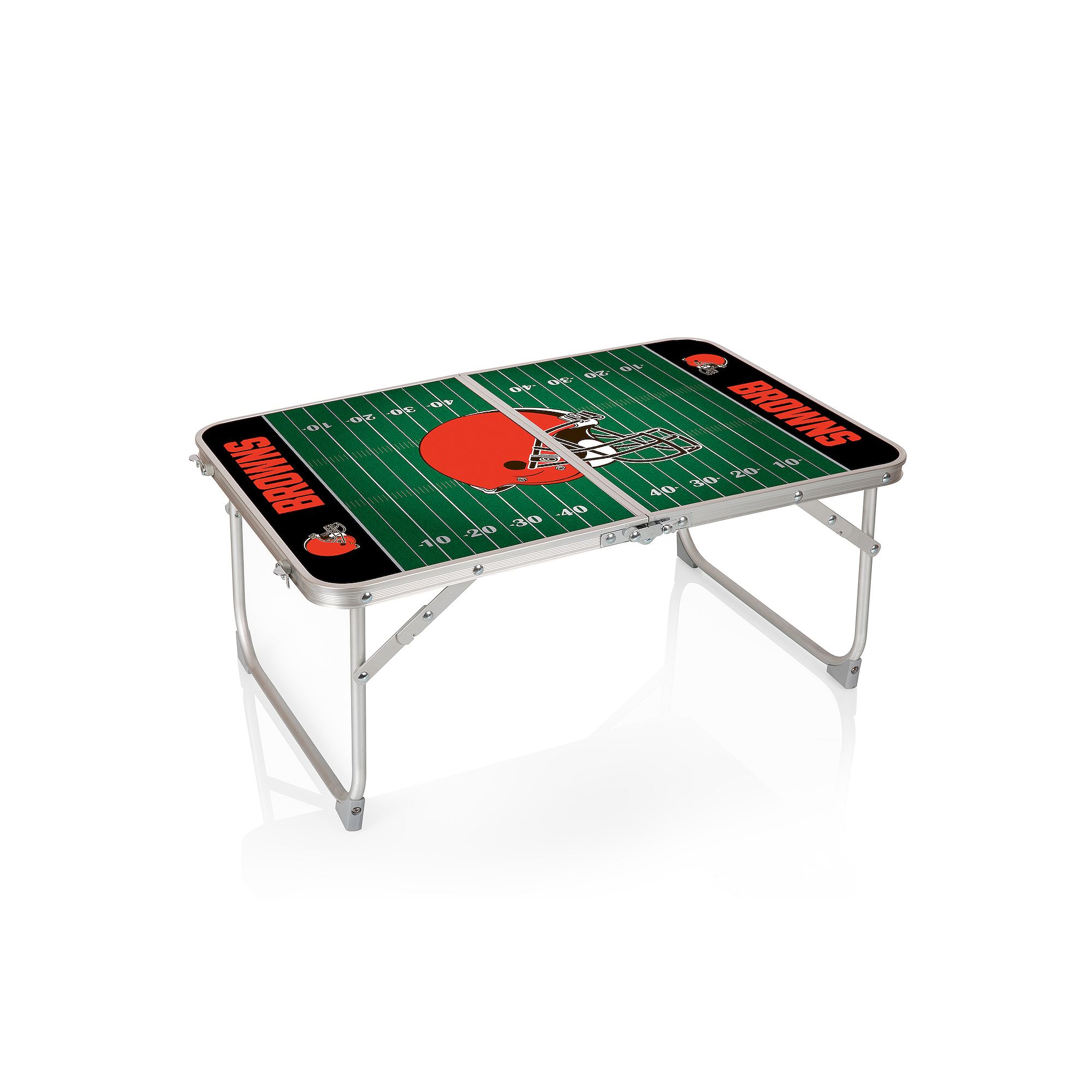 Picnic Time Cleveland Browns Mini Portable Folding Table, Team