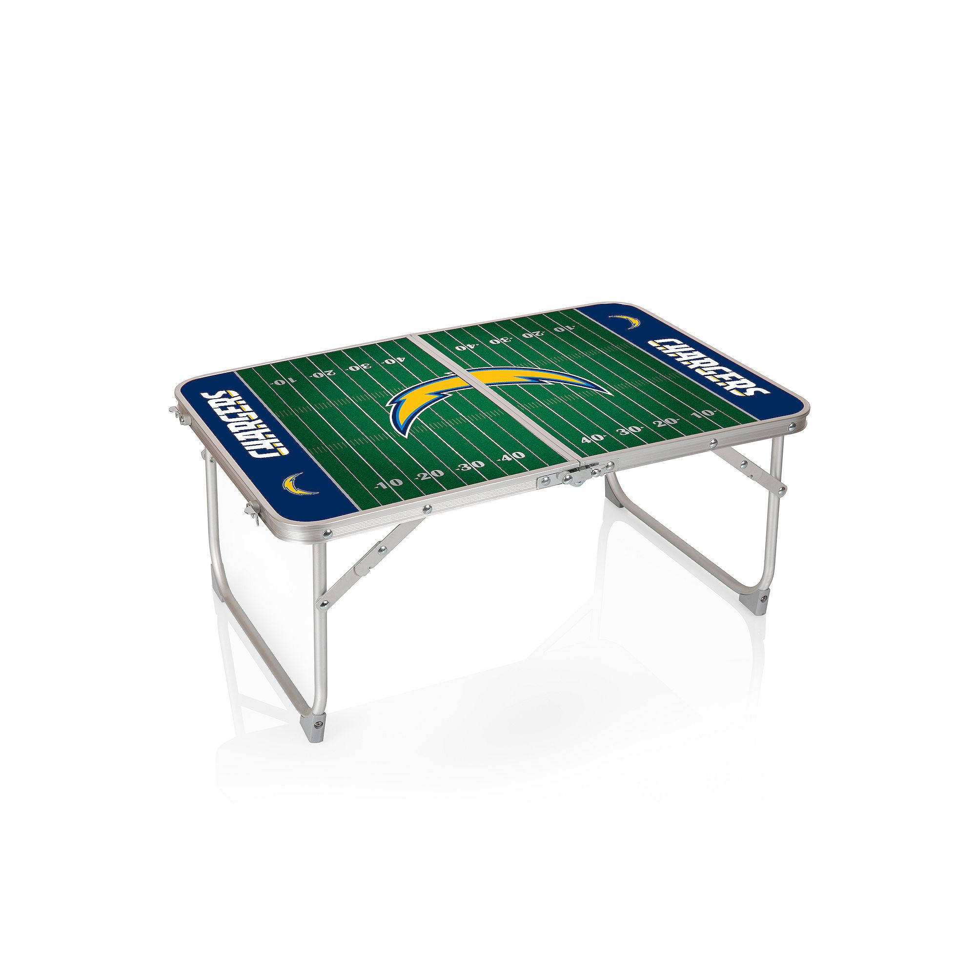 Picnic Time Los Angeles Chargers Mini Portable Folding Table, Team