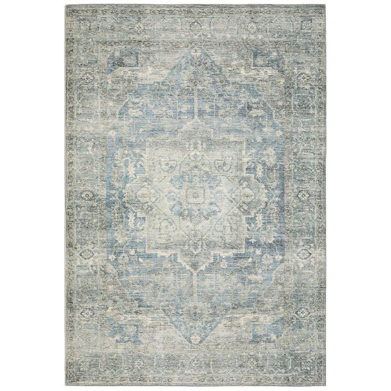 StyleHaven Sorrento Star Medallion Area Rug, Grey, 5X7 Ft