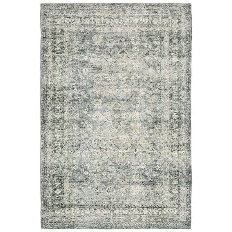 StyleHaven Sorrento Vintage Area Rug, Blue, 5X7 Ft