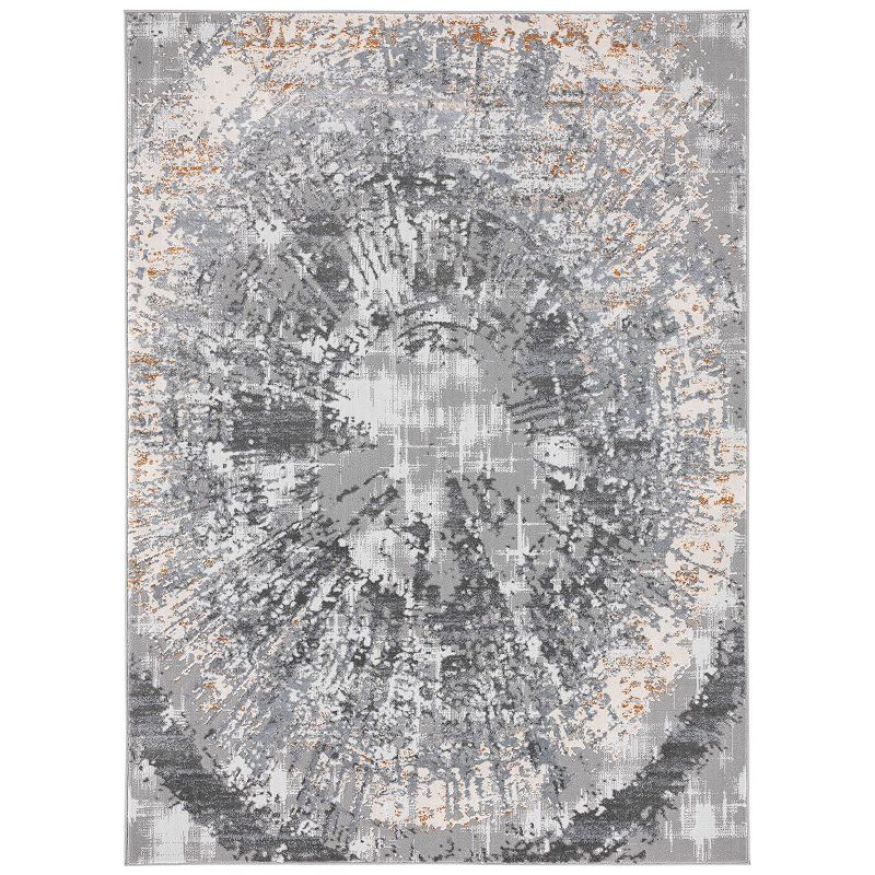 Home Dynamix Valencia Ella Area Rug, Silver, 5X7 Ft