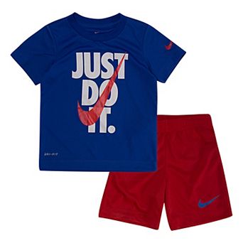 Toddler Boy Nike Dri-FIT "Just Do It." Tee & Shorts Set