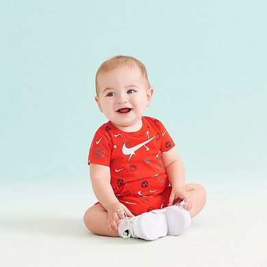 Baby Boy Nike Sports Graphics Logo Romper