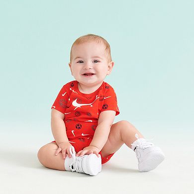 Baby Boy Nike Sports Graphics Logo Romper