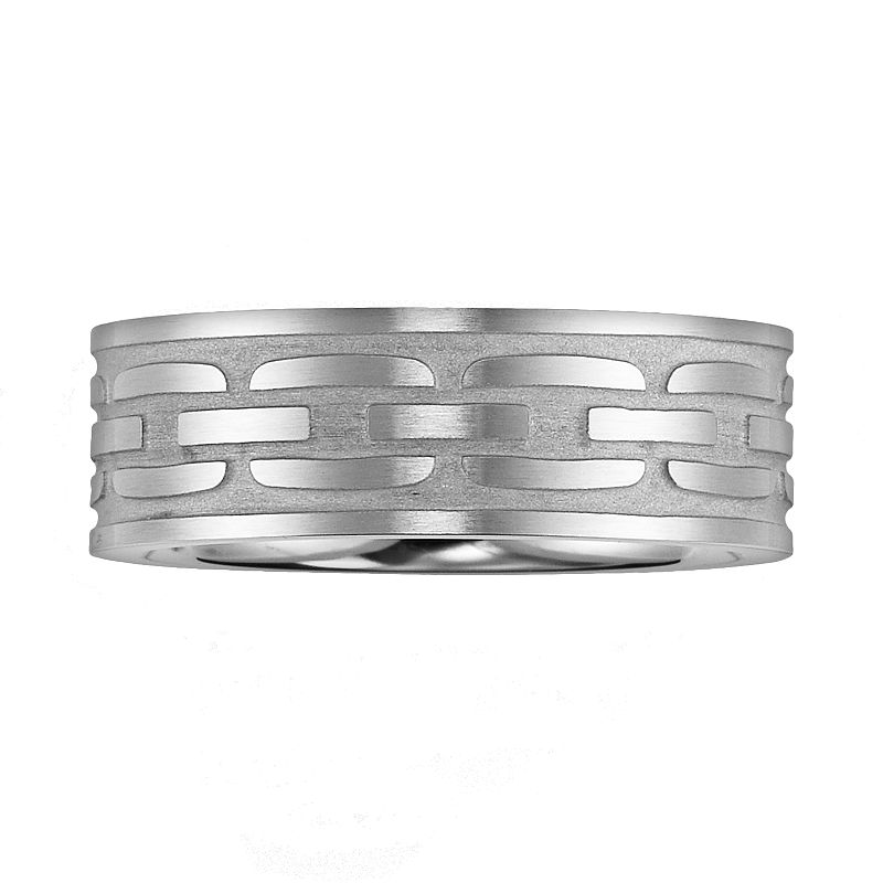 AXL Stainless Steel Link Band - Men, Mens, Size: 11, Grey