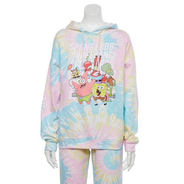 Juniors' SpongeBob SquarePants Tie Dye Hoodie