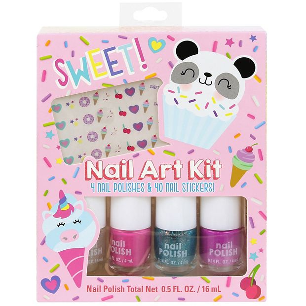 Girls Nail Polish & Nail Sticker Nail Art Kit